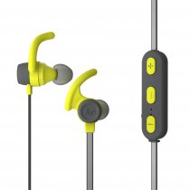 KitSound Hudson Headset Ear-hook, In-ear, Neck-band Bluetooth Grey, Yellow